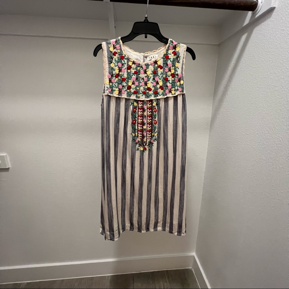 THML Embroidered Summer Shift Dress